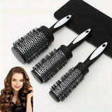 Thermal Round Hair Brush Set Anti-slip Handle Nylon Bristle Salon Hairdressing Curle Roller Comb Blow Drying Volume Styling Tool