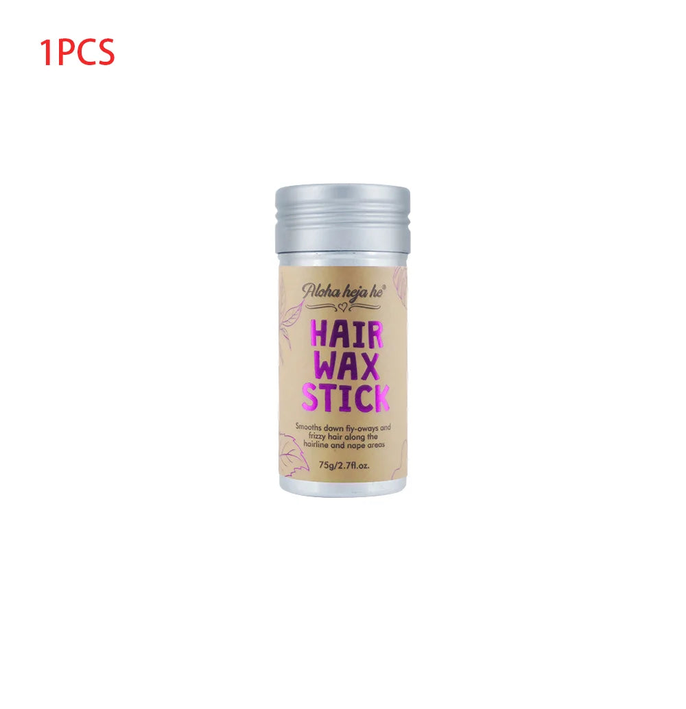 Hair Wax Stick for Flyaways Frizzy Hair, Non-Greasy Edge Control Hair Smoothing Stick, Tame Baby Hairs Broken Hair for Hairline Nape Temples, Natural Hold No White Residue, Portable Mess-Free Hair Styling Wax for Daily Travel