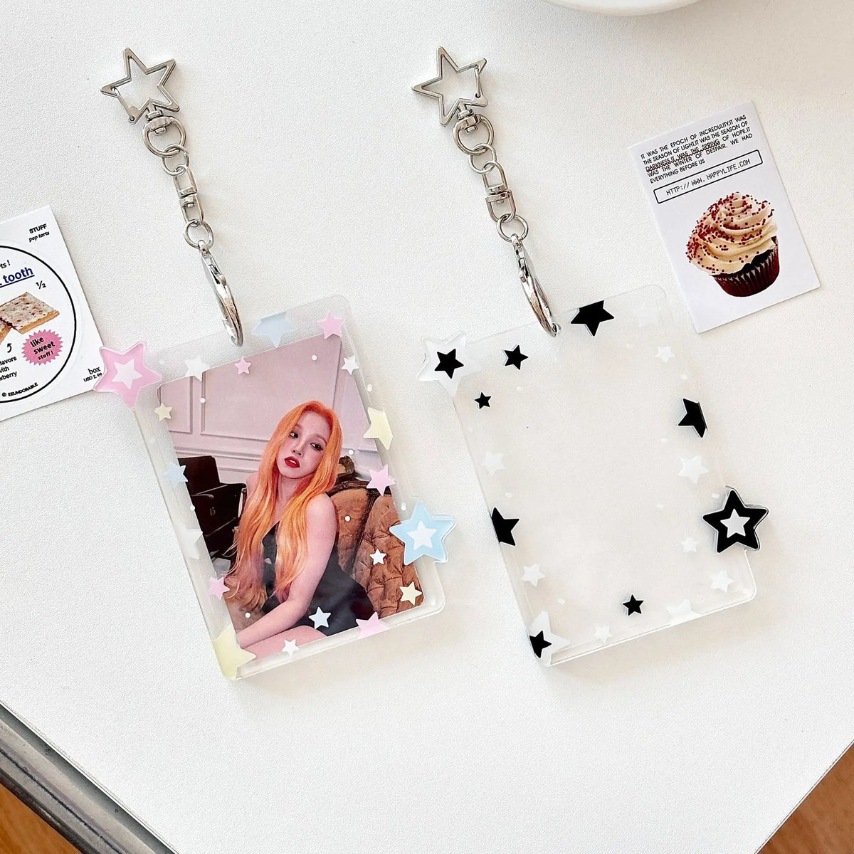 Kpop photocard holder keychain for ID and credit cards by HSF Marketplace