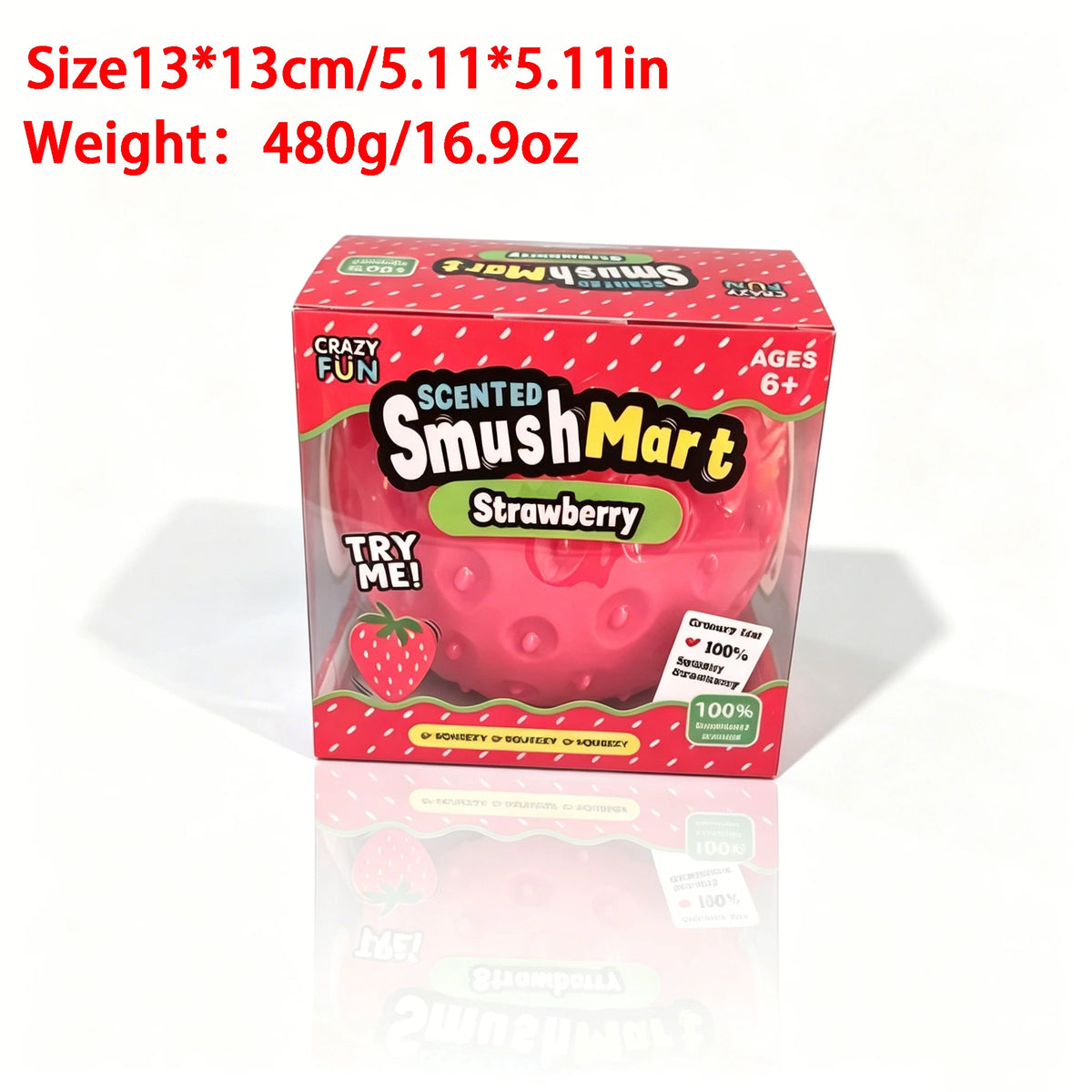 Big Strawberry Squishy Slow Rising Giant Fruit Squeeze Toy Stress Relief Fidget Toy Cute Strawberry Decompression Toy Gift.