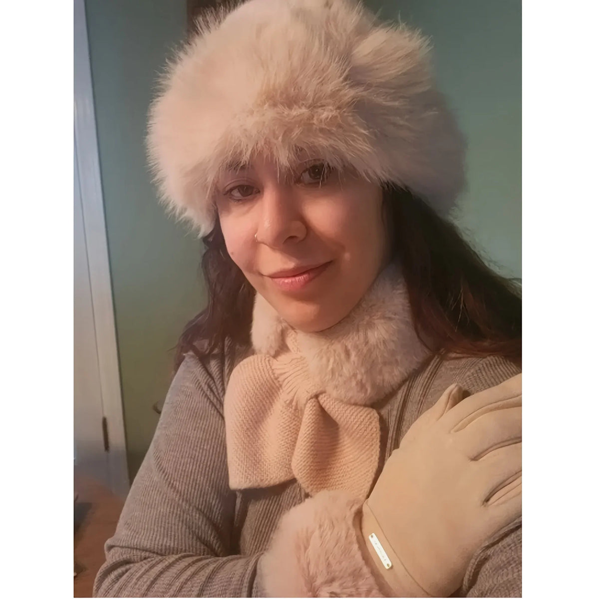 Winter Warmth plush hat, gloves, and scarf set by HSF Marketplace for cold-weather comfort