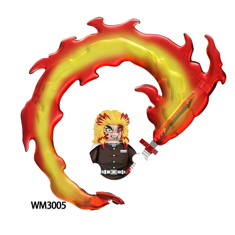 Demon Slayer action figures building bricks blind box collectibles by HSF Marketplace