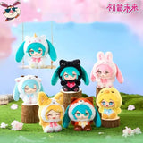 Hatsune Miku vinyl plush doll blind box with forest animal design, trip bag pendant decoration and collectible figure figure