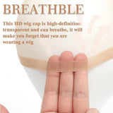 Transparent stretchy nylon wig cap for lace front weave, HSF Marketplace hair styling tool