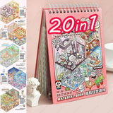 20-piece 3D cartoon DIY landscape stickers for kids' creativity, HSF Marketplace sticker therapy set