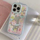 Cute bear rabbit magnetic stand phone case for iPhone 14-16 by HSF Marketplace