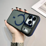 Magnetic matte phone case with kickstand for iPhone 17 and iPhone 16 by HSF Marketplace
