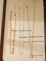 Three-piece delicate sun pendant necklace set for women, layered jewelry by HSF Marketplace