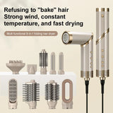 HSF Marketplace 9-in-1 professional hair dryer and styling tool set with multiple attachments