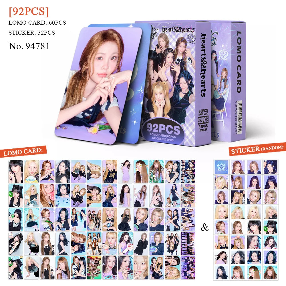 KPOP Hearts2Hearts LOMO photo cards by HSF Marketplace for fans and collectors