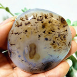 Natural Stone Waterplant Plant Small Tree Agate Palm Stone Meditation Spiritual Yoga Cure Feng Shui Crystal Room Ornament
