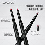 6-piece HSF lip makeup set with matte lip liner, transparent lip oil, gloss, red nude lipstick, and cherry lip balm