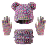 Children's winter hat, scarf and glove set with snowflake design by HSF Marketplace
