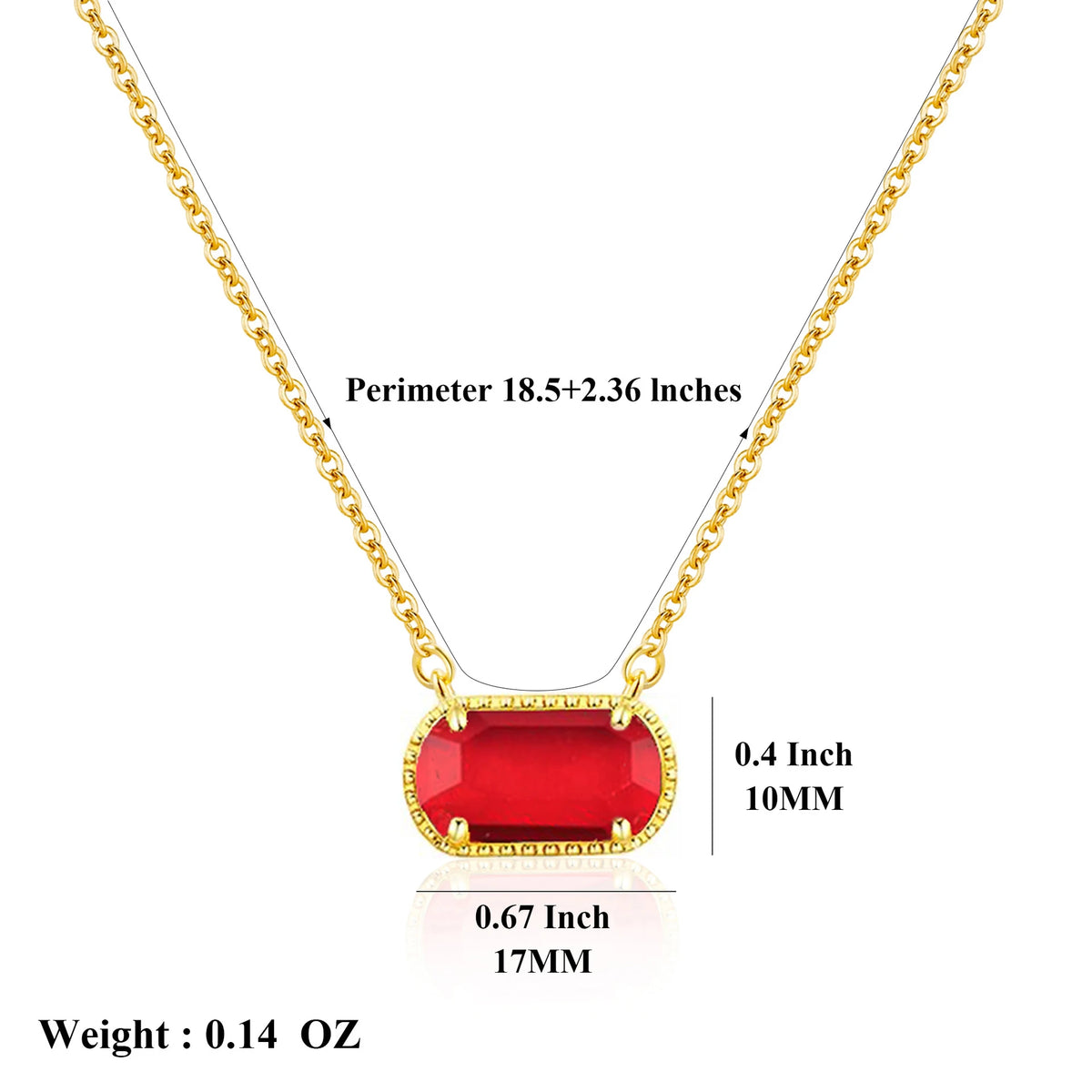 Women's vintage birthstone necklace in stainless steel pendant by HSF Marketplace