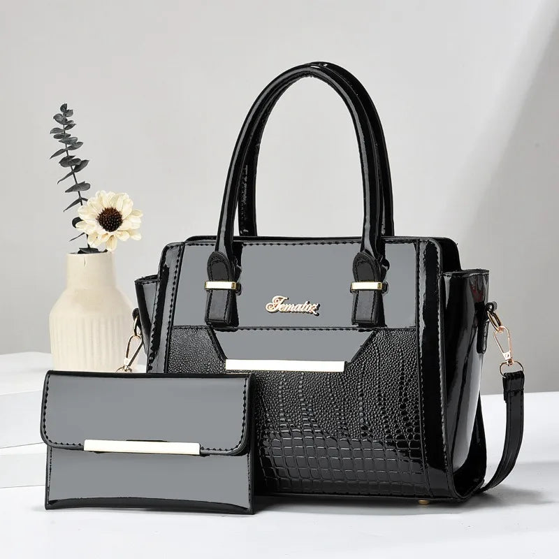 Luxury HSF Marketplace women's PU leather messenger bag with shoulder strap, crossbody style, and elegant design for ladies.