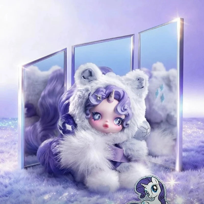 POP MART SKULLPANDA x My Little Pony series plush doll pendant blind box collectible figure