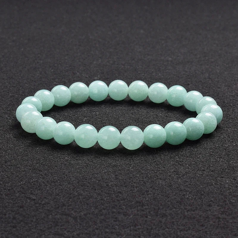 Genuine Natural Stone Bracelet Apatite Lapis Lazuli Agate Crystal Tiger Eye High Quality Gem Beads Bracelet Homme Jewelry Bangle