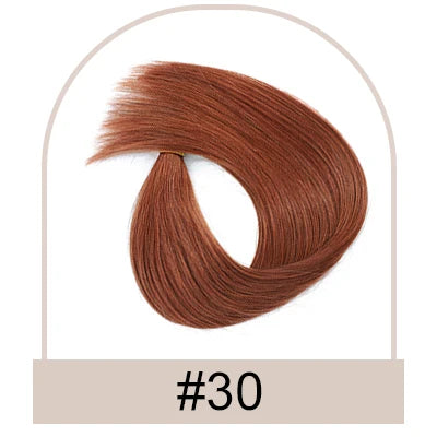 Straight clip-in human hair ponytail extension, 100g, natural wrap-around design for women