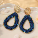 Colorful handmade water drop shape earrings for women, HSF Marketplace jewelry