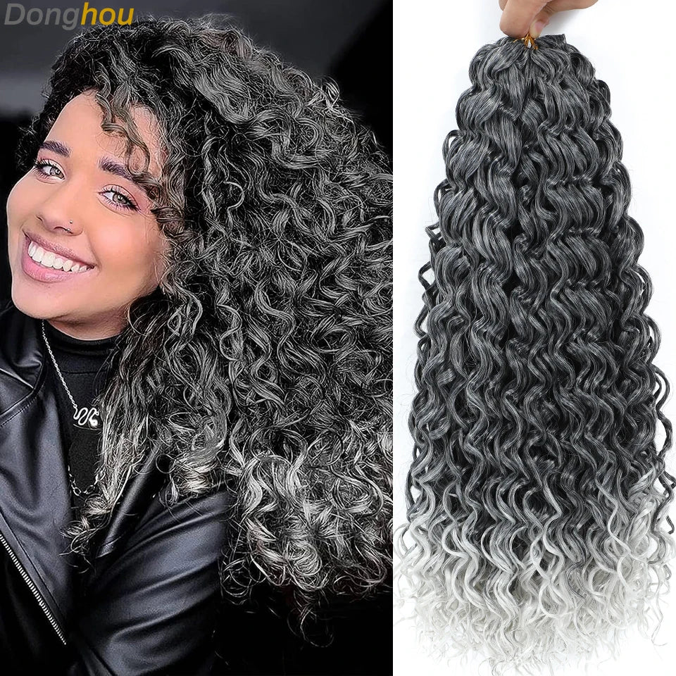 GoGo Curl crochet hair for Black women by HSF Marketplace in beach wave style
