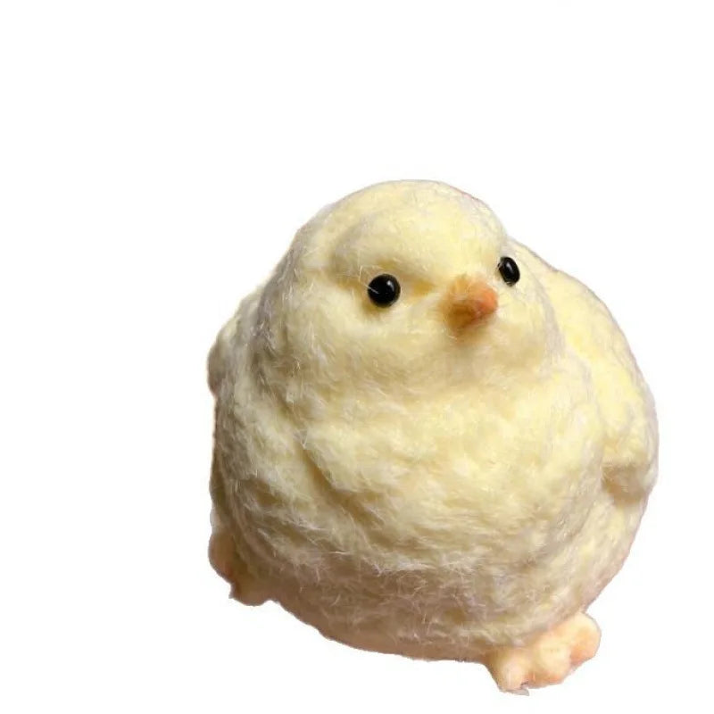 Super Soft Fuzzy Plush Chicken Squeeze Toy Slow Rebound Sticky Hamster Figurine Anti-Anxiety Sensory Fidget Decompression Gift for Teen Girl Boy Office