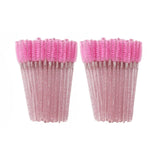 50-piece eyelash brush set for lash extensions and makeup by HSF Marketplace