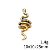 WYSIWYG 10pcs 10x10x25mm 2 Colors Snake Hair Braid Bead Accessories Pendant For DIY Jewelry Making Handmade Jewelry Findings