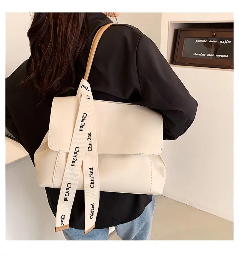 Large capacity women’s tote bag by HSF Marketplace, high-quality PU leather shoulder handbag with luxury design and fashion appeal.