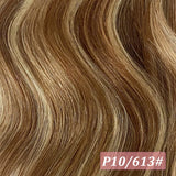 Straight Brazilian Remy human hair wrap-around clip-in ponytail extensions, 200 grams, 18–28 inch lengths