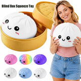 16cm Extra Large Big Dumplings Squeeze Toy Glitter with Steamer Steamed Stuffed Bun Squeeze Pinch Le Fidget Soft