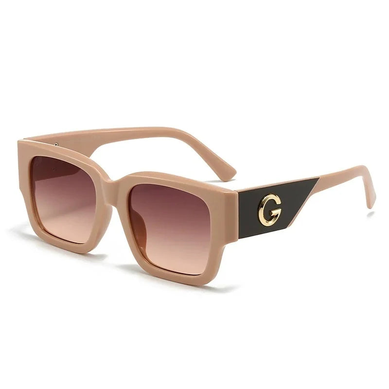 Unisex square designer sunglasses by HSF Marketplace with UV400 protection, stylish European and American fashion eyewear.