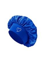 Satin sleep bonnet for women with fashionable wide brim for hair protection by HSF Marketplace