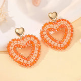 Colorful water drop shape earrings for women, handmade jewelry by HSF Marketplace