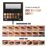 Lakerain soft glow eyeshadow palette with matte and shimmer high-pigment shades for natural eye makeup looks