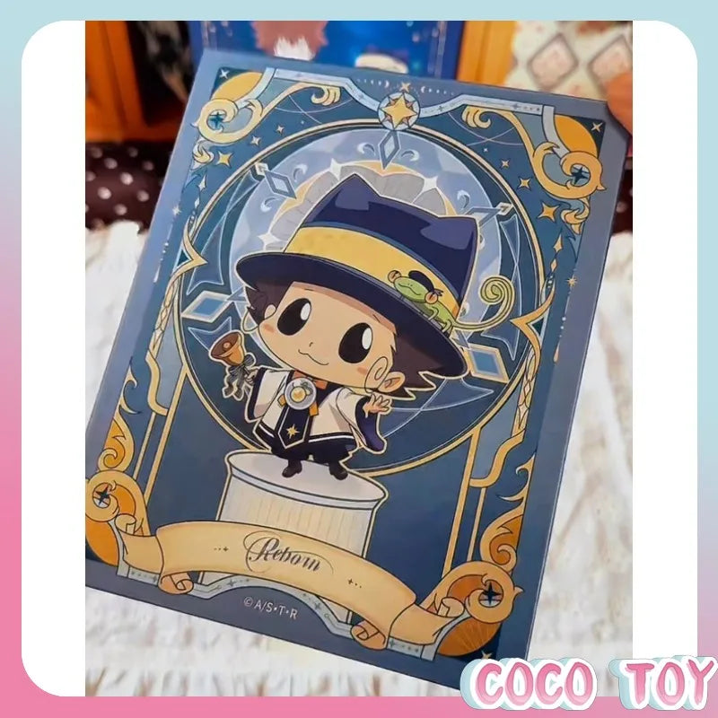 JIKASHE Katekyo Hitman Reborn badge stand plush blind box collectible figure setWinvalid