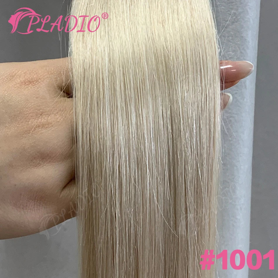 Straight Brazilian Remy human hair wrap-around ponytail extension with clip-in attachment, 12–28 inches