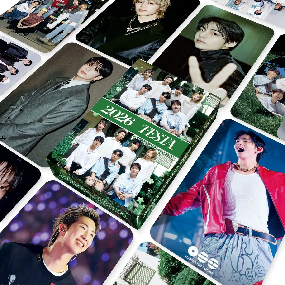 BTS FESTA 13th Anniversary lomo cards collection, K-culture merch by HSF Marketplace
