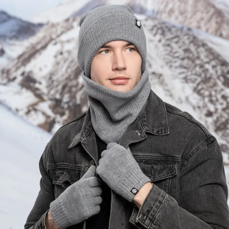 Women's winter beanie hat, gloves and snood scarf set by HSF Marketplace