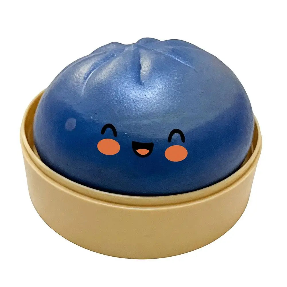 Cute Crystal Steamer Dumpling Bun Slow Rising Squishy Stress Ball Pinch Simulation Steamed Bread Fidget squeeze Toy Relax Gift