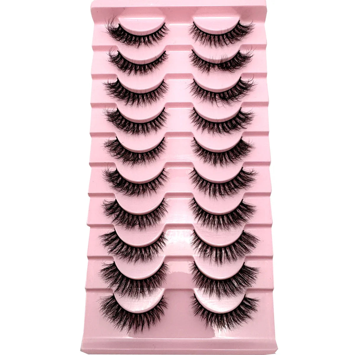3D faux mink hair false eyelashes, 10 pairs of fluffy lashes by HSF Marketplace