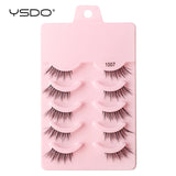 Natural half false eyelashes, 5 or 10 pairs, by HSF Marketplace for effortless eye makeup looks