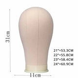 21inch 23inch Wig Head Mannequin Head with Wig Stand, Manikin Canvas Head for Wigs Making Display with Pins