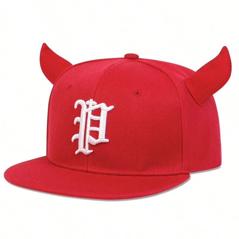 Unisex P letter embroidery baseball hat, adjustable casual trucker cap with sun protection for women by HSF Marketplace