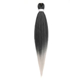 Pre-stretched Braids Hair Professional Itch Free Hot Water Setting Synthetic Fiber Ombre Yaki Texture Braid Hair Extensions