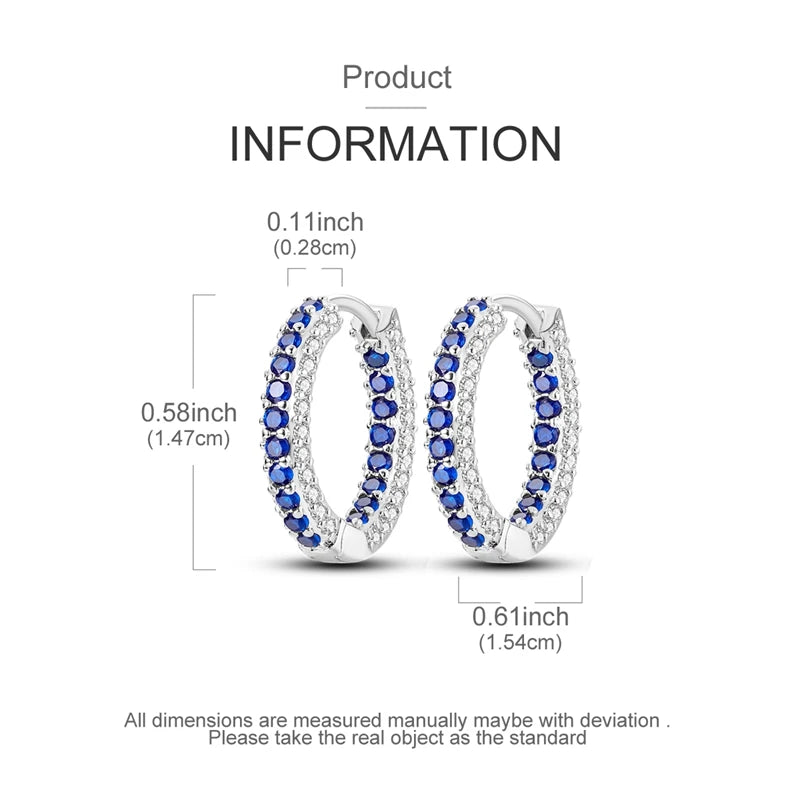925 sterling silver hoop earrings with night sky gemstones by HSF Marketplace