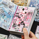 Kawaii die cut sticker book by HSF Marketplace for DIY scrapbooking and decoration