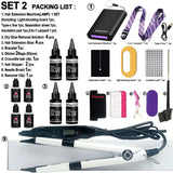 UV Light Hair Extension Kit with UV Glue Tools for Salon  Home Use  Professional Portable Hair Extensions Set for Beauty Use