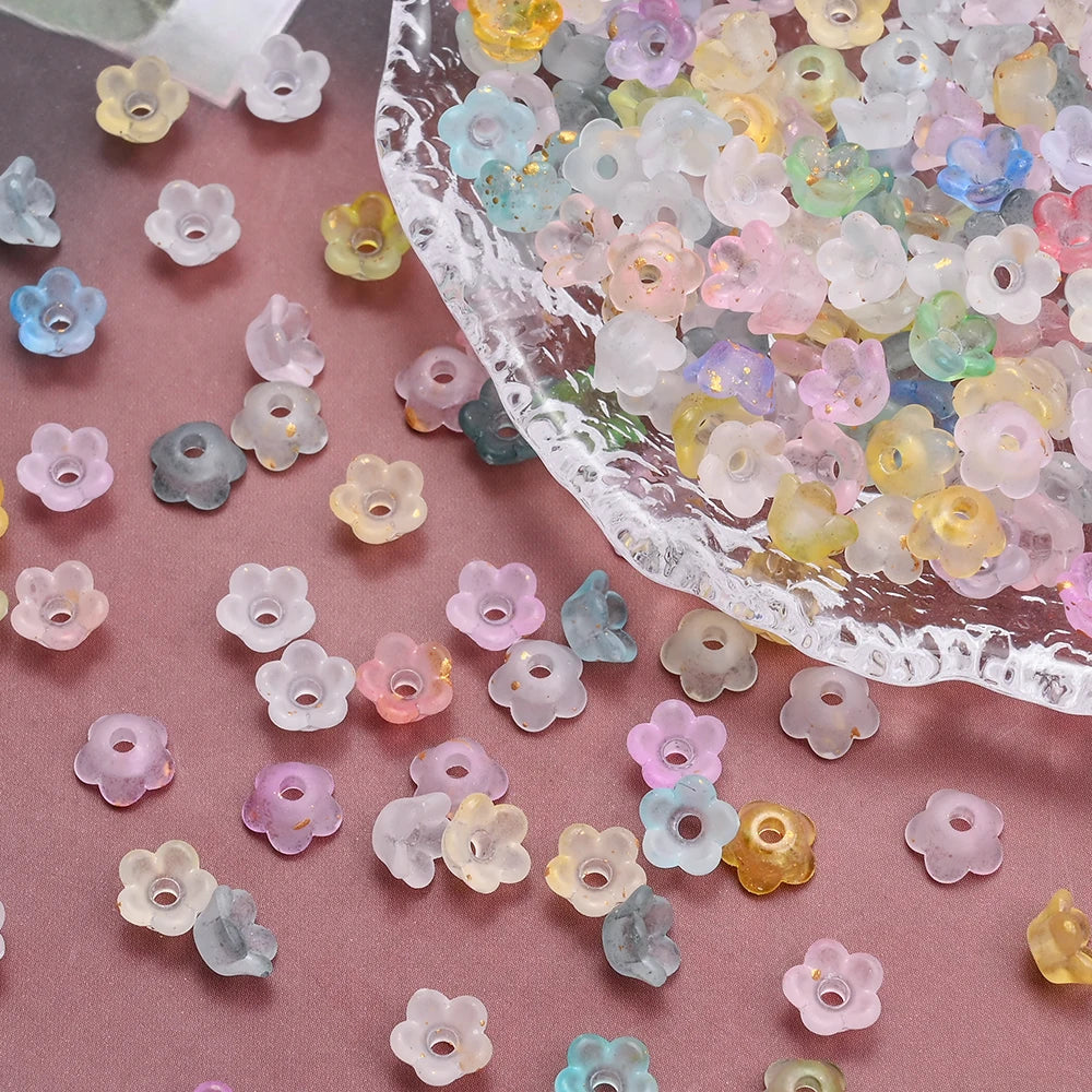 Multicolor Lily of the Valley beads for DIY jewelry making by HSF Marketplace