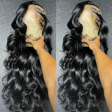 13x6 Lace Front Wigs Human Hair 250 Density Hd Body Wave Lace Frontal Human Hair Wigs For Women Glueless Pre Plucked Black Wig
