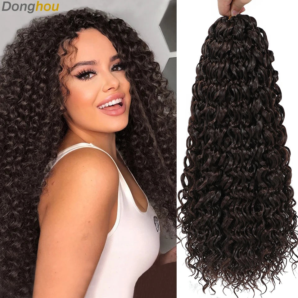 GoGo Curl crochet hair for Black women in beach wave style by HSF Marketplace